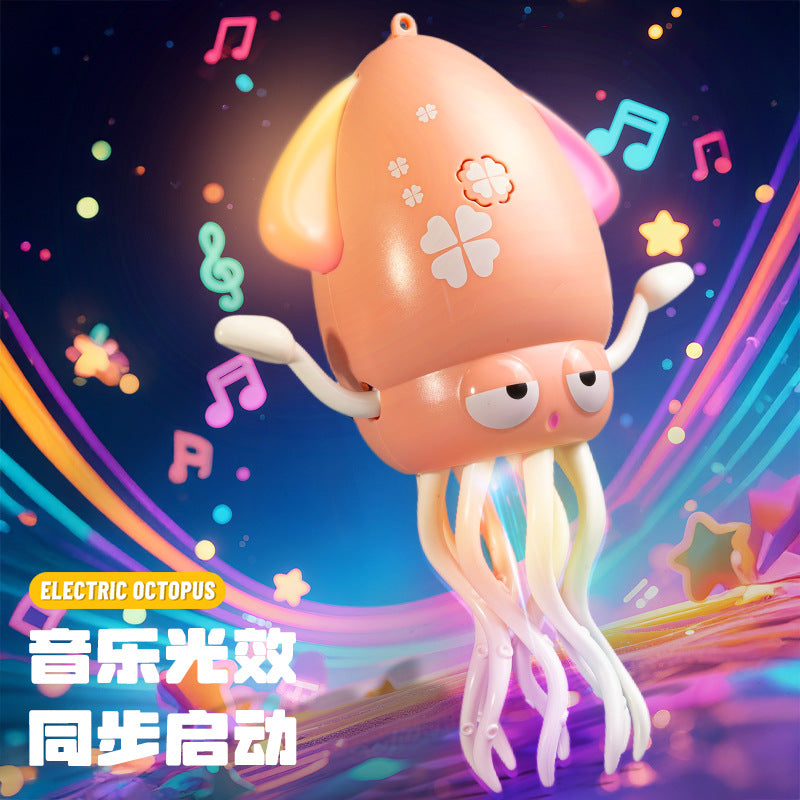Children's Electric Magic Dancing Octopus Sensor Automatic Obstacle Avoidance Squid Octopus Dancing Decompression Toy