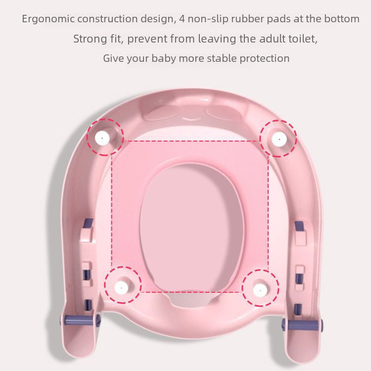 Frog Children Toilet Ladder Baby Girl Auxiliary Ladder Foldable Toilet Ring Portable Children Toilet Ring