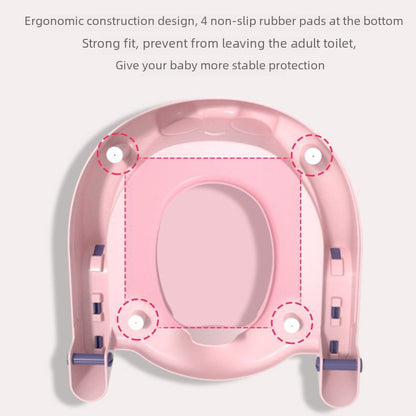 Frog Children Toilet Ladder Baby Girl Auxiliary Ladder Foldable Toilet Ring Portable Children Toilet Ring