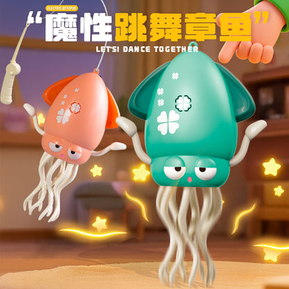 Children's Electric Magic Dancing Octopus Sensor Automatic Obstacle Avoidance Squid Octopus Dancing Decompression Toy