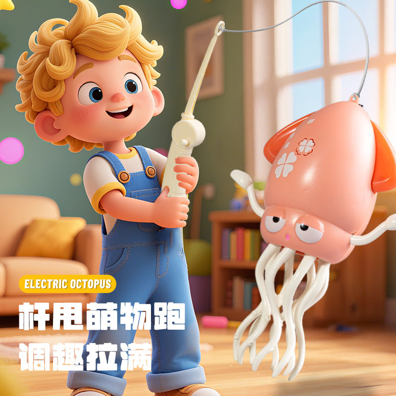 Children's Electric Magic Dancing Octopus Sensor Automatic Obstacle Avoidance Squid Octopus Dancing Decompression Toy