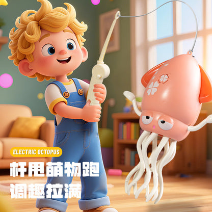 Children's Electric Magic Dancing Octopus Sensor Automatic Obstacle Avoidance Squid Octopus Dancing Decompression Toy
