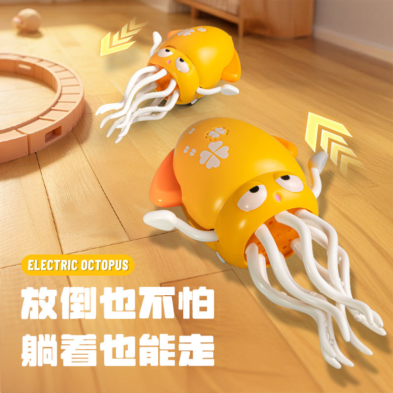 Children's Electric Magic Dancing Octopus Sensor Automatic Obstacle Avoidance Squid Octopus Dancing Decompression Toy